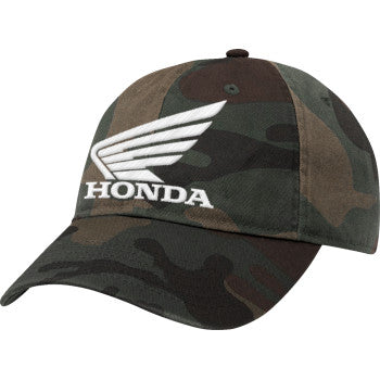 Honda Curved Bill Hat - Woodland Camo
