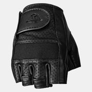 Highway 21 Half Jab Perforated Glove - Black Cycle Refinery